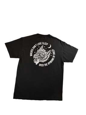 Lurking Class by Sketchy Tank Wolves Don't Lose Sleep Graphic T-Shirt Black Larg